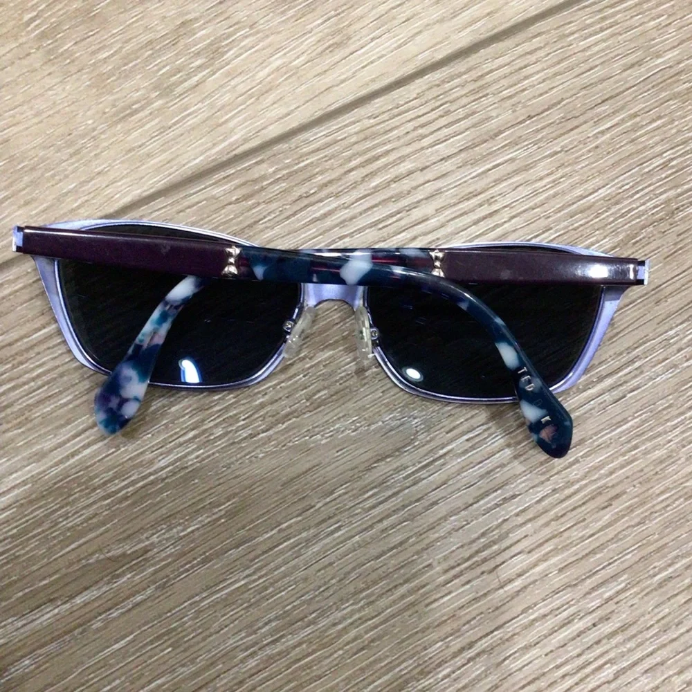 Ted Baker Blue/Purple Metal/Marbled Eyeglasses Frames
